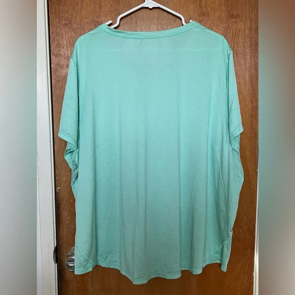 Light green Xersion Everair performance athletic short-sleeve tee top EUC 3X - Picture 2 of 5